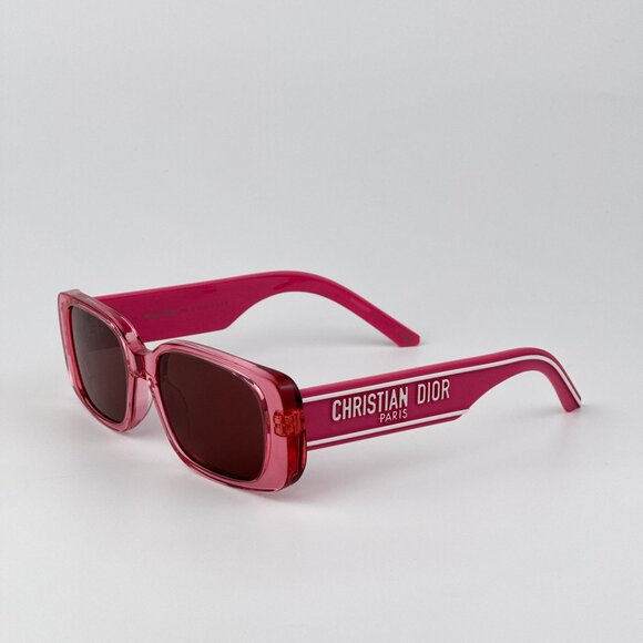 Dior WILDIOR S2U Sunglasses – Translucent Fuchsia Bordeaux | Model 73D0 main image 9
